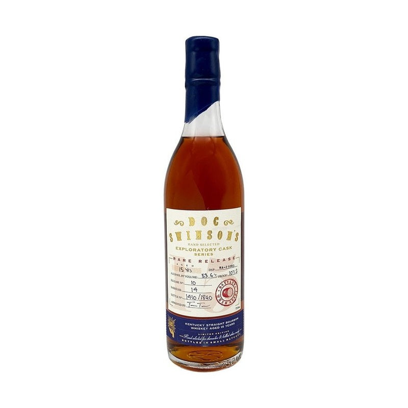 Doc Swinson's 15 Year Old Exploratory Cask Series Release #10 Kentucky Straight Bourbon Whiskey - ForWhiskeyLovers.com