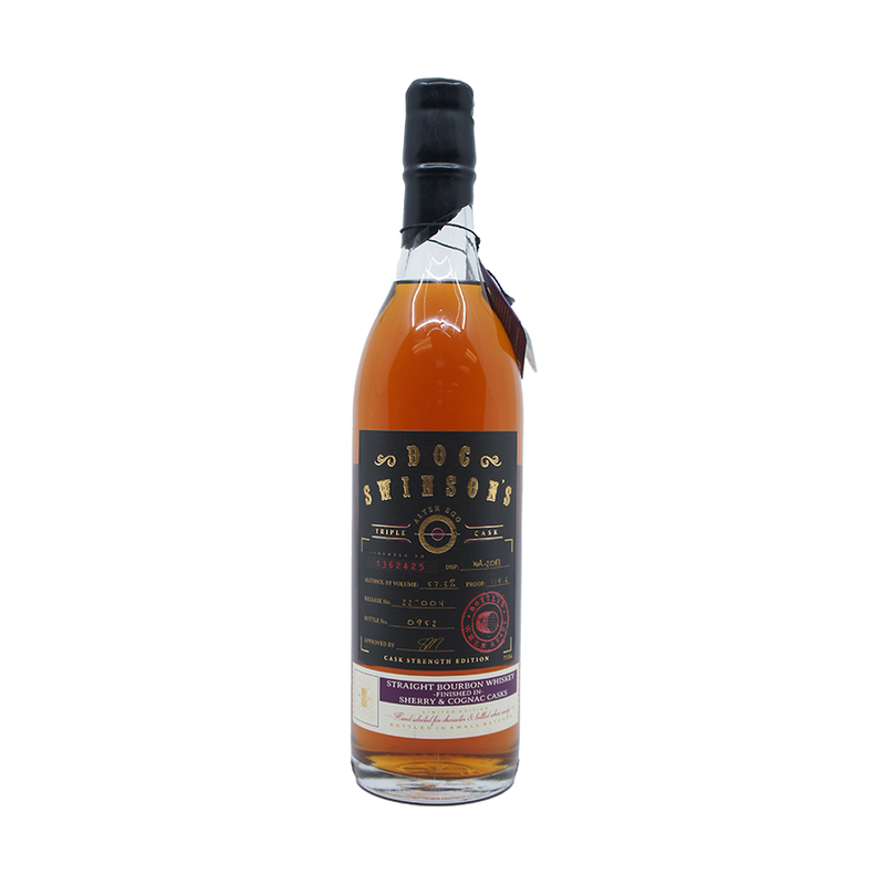 Doc Swinson's 'Alter Ego' Triple Cask Cask Strength Sherry & Cognac Casks Finish Straight Bourbon Whiskey - ForWhiskeyLovers.com