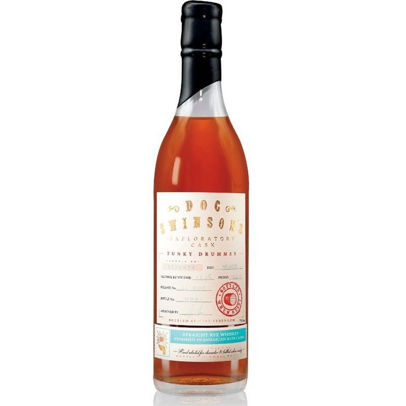 Doc Swinson's 'Funky Drummer' Exploratory Cask Series Jamaican Rum Cask Finish Straight Rye Whiskey - ForWhiskeyLovers.com