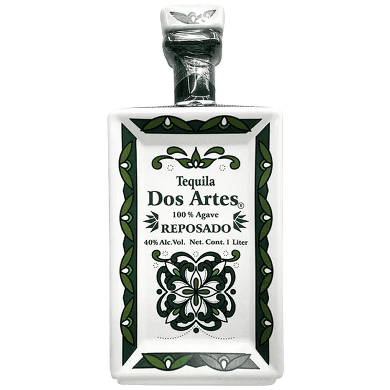 Dos Artes Reposado Green Bottle Tequila Liter - ForWhiskeyLovers.com