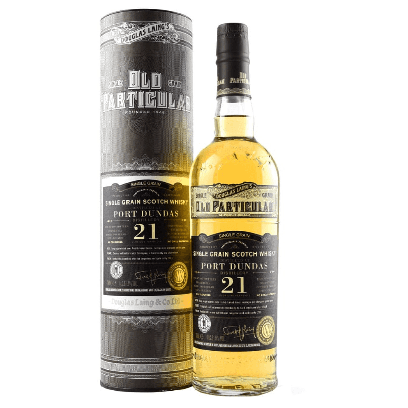 Douglas Laing's Old Particular 21 Year Old Port Dundas Single Grain Scotch Whisky - ForWhiskeyLovers.com