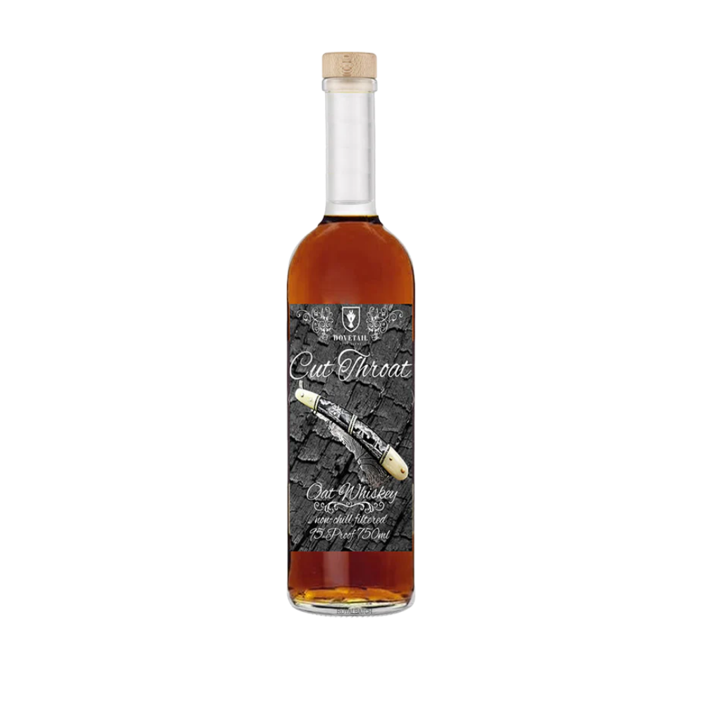 Dovetail Distillery Cut Throat Northern Sierra Mountains Oat Whiskey 750ml - ForWhiskeyLovers.com