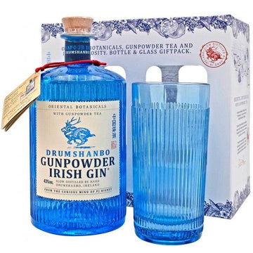 Drumshanbo Gunpowder Irish Gin w/ Glass Gift Set - ForWhiskeyLovers.com