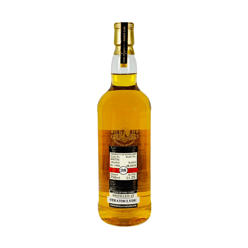 Duncan Taylor 28 Year Old Strathclyde 1990 Rare Auld Grain Scotch Whisky - ForWhiskeyLovers.com