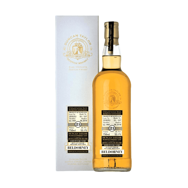 Duncan Taylor Dimensions Beldorney 21 Year Old 1997 Single Malt Scotch Whisky - ForWhiskeyLovers.com