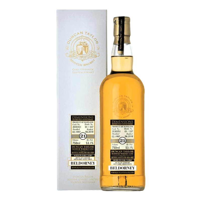 Duncan Taylor Dimensions Beldorney 21 Year Old 1997 Single Malt Scotch Whisky - ForWhiskeyLovers.com
