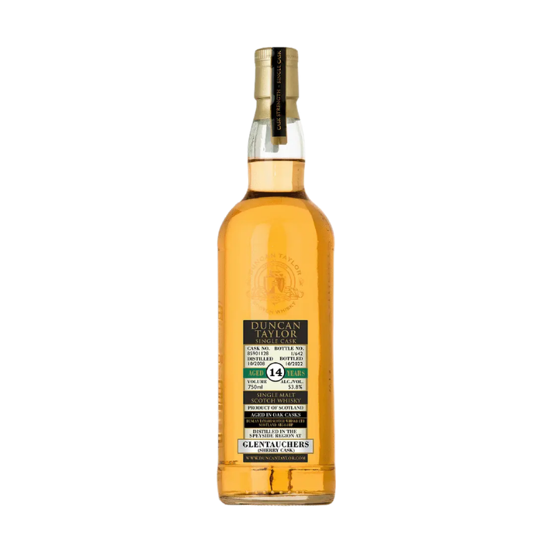 Duncan Taylor Glentauchers 2008 14 Year Old Sherry Cask 85901128 Speyside Single Malt Scotch Whisky - ForWhiskeyLovers.com