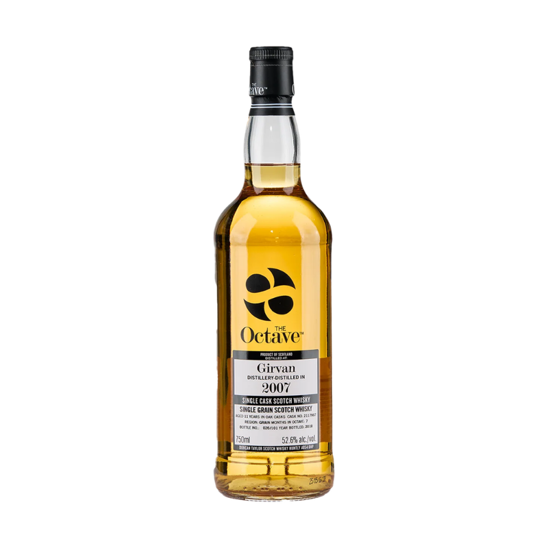 Duncan Taylor Octave Girvan 2007 11 Year Old Cask 2117967 Single Grain Scotch Whisky - ForWhiskeyLovers.com