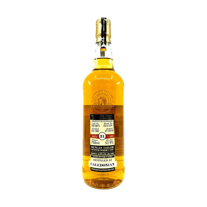 Duncan Taylor Rare Auld Caledonian 1987 31 Year Old Cask 7823875 Single Grain Scotch Whisky - ForWhiskeyLovers.com