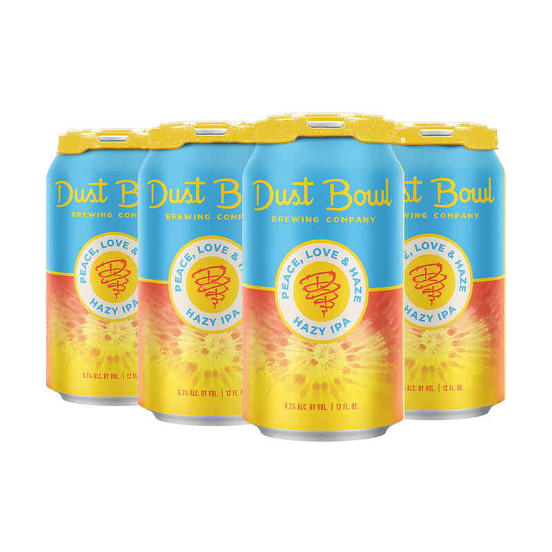 Dust Bowl Brewing Co. Peace, Love & Haze Hazy IPA Beer 6-Pack - ForWhiskeyLovers.com