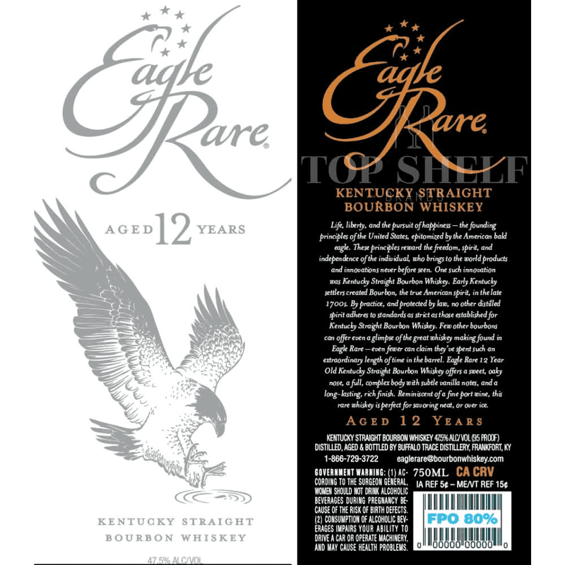 Eagle Rare 12 Year Old Kentucky Straight Bourbon Whiskey - ForWhiskeyLovers.com