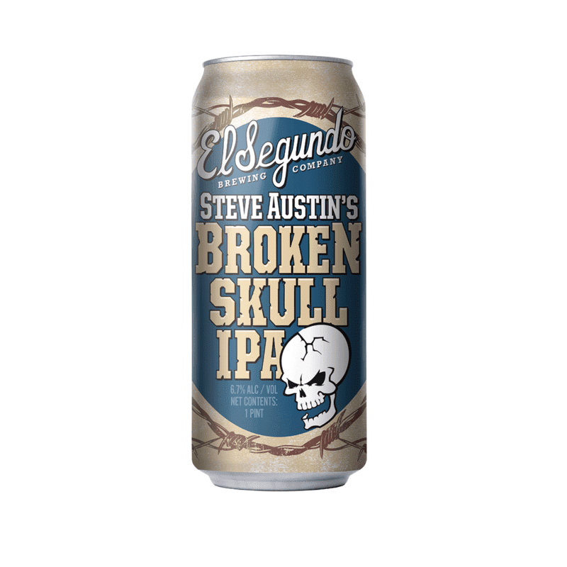 El Segundo Brewing Co. Steve Austin's Broken Skull IPA Beer 4-Pack - ForWhiskeyLovers.com