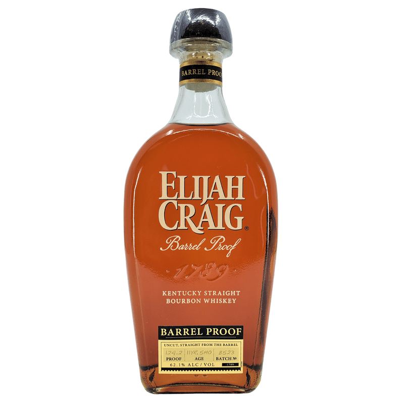 Elijah Craig 11 Year Old Barrel Proof Batch #B523 Kentucky Straight Bourbon Whiskey - ForWhiskeyLovers.com