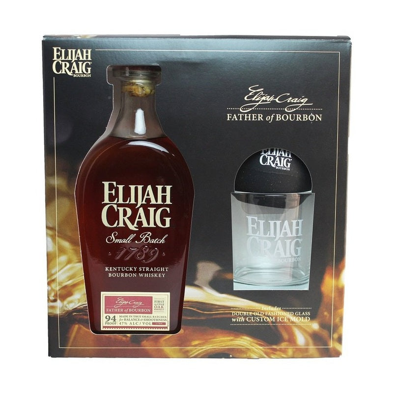 Elijah Craig Small Batch Kentucky Straight Bourbon Whiskey Gift Set - ForWhiskeyLovers.com