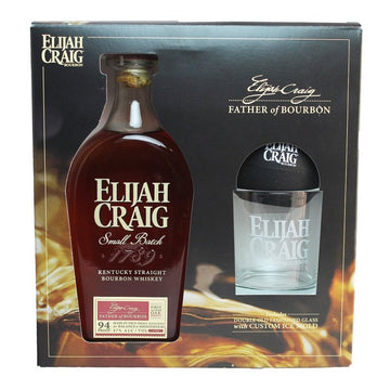 Elijah Craig Small Batch Kentucky Straight Bourbon Whiskey Gift Set - ForWhiskeyLovers.com