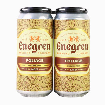 Enegren Brewing Co. Foliage Autumn Lager Beer 4-Pack - ForWhiskeyLovers.com