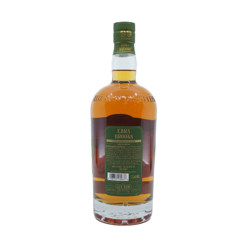 Ezra Brooks 99 Proof Straight Rye Whiskey - ForWhiskeyLovers.com