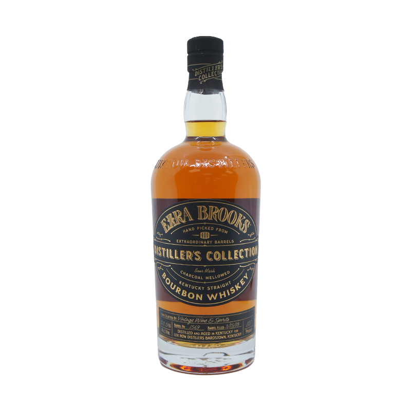 Ezra Brooks Distiller's Collection Single Barrel Straight Bourbon Whiskey - ForWhiskeyLovers.com
