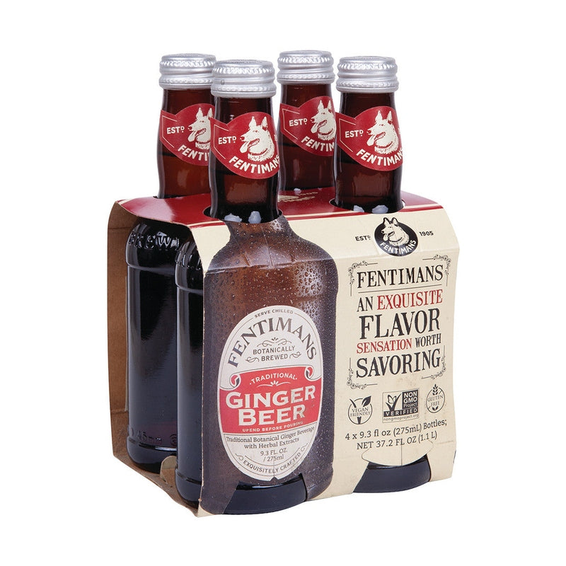 Fentimans Ginger Beer 4-Pack Real Botanical Brew - ForWhiskeyLovers.com