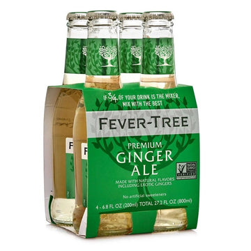 Fever-Tree Premium Ginger Ale 4-Pack - ForWhiskeyLovers.com