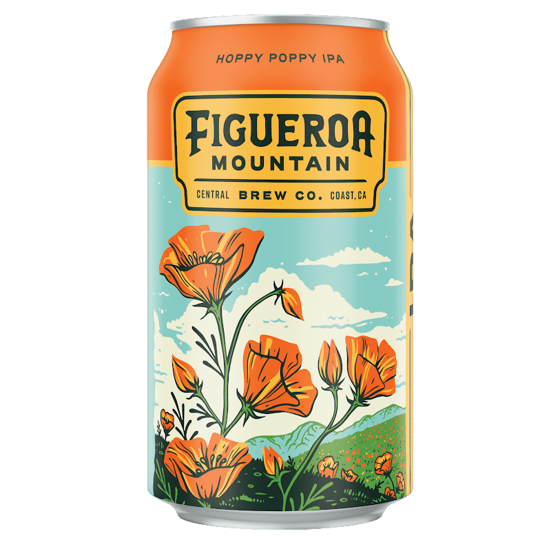 Figueroa Mountain Brew Co. Hoppy Poppy IPA Beer 6-Pack - ForWhiskeyLovers.com