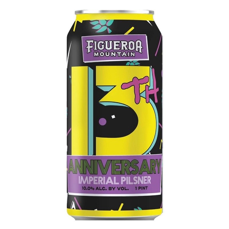 Figueroa Mountain Brewing Co. 13th Anniversary Imperial Pilsner Single Can - ForWhiskeyLovers.com