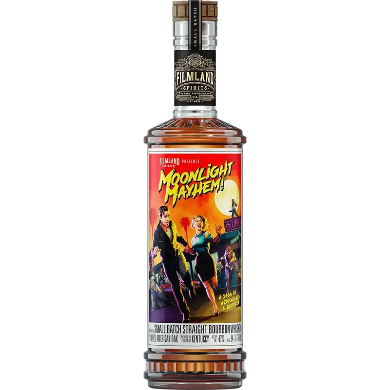 Filmland Spirits Moonlight Mayhem Straight Bourbon Whiskey - ForWhiskeyLovers.com