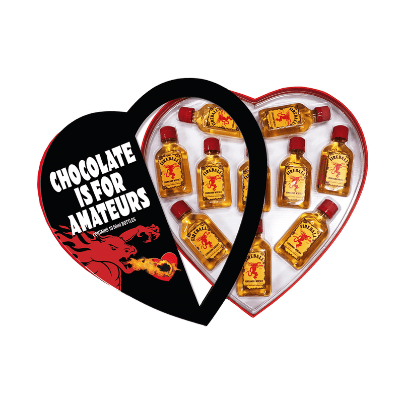 Fireball Cinnamon Whisky Anti-Valentine?s Day 10-Pack 50ml - ForWhiskeyLovers.com