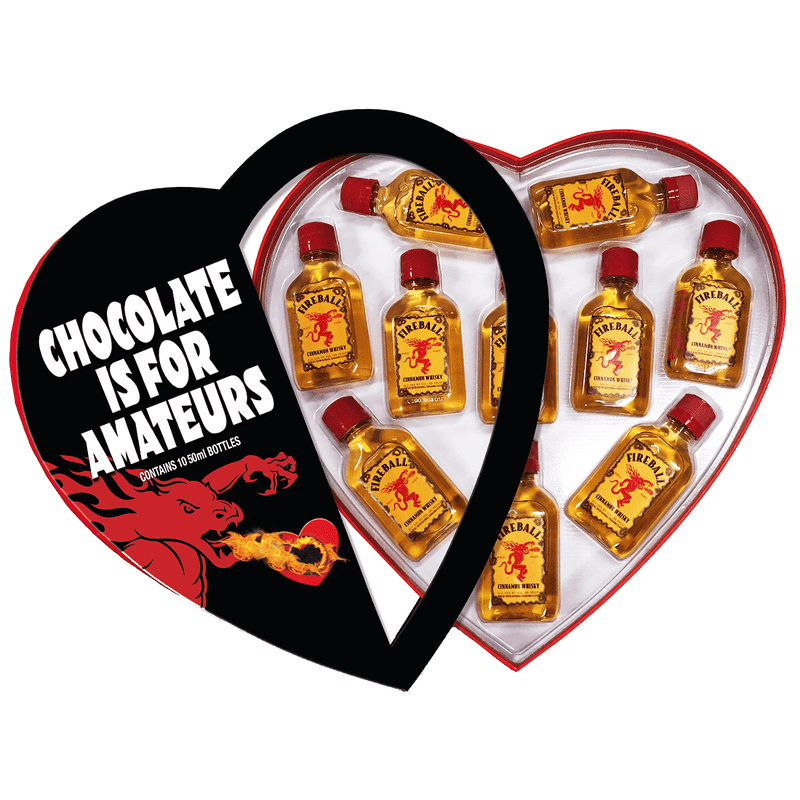 Fireball Cinnamon Whisky Anti-Valentine’s Day 10-Pack 50ml - ForWhiskeyLovers.com
