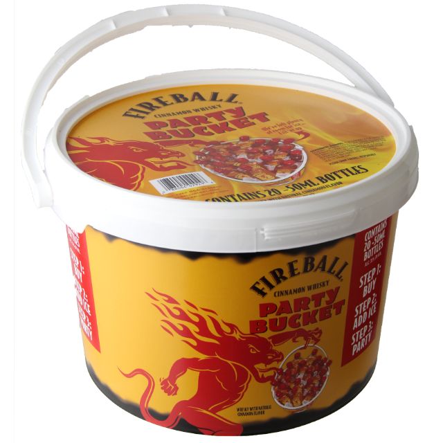 Fireball Party Bucket 20x50ml - ForWhiskeyLovers.com