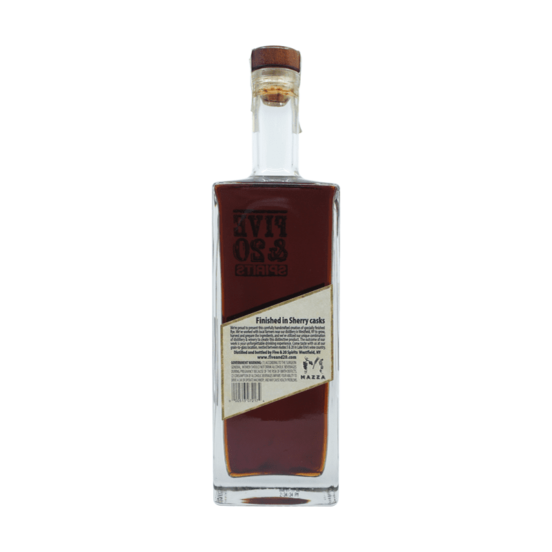 Five & 20 Sherry Finished Rye Whiskey 750mL - ForWhiskeyLovers.com
