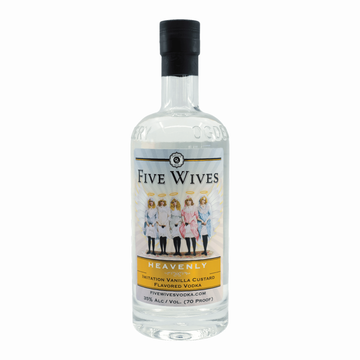 Five Wives Heavenly Vanilla Custard Vodka 750ml - ForWhiskeyLovers.com