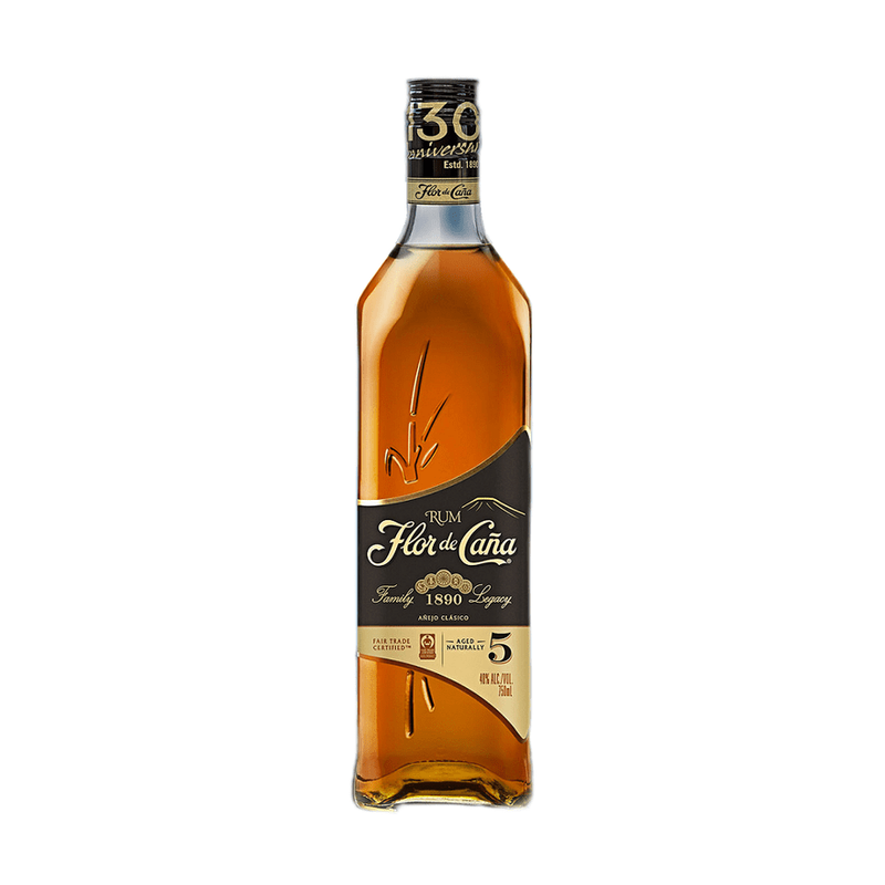 Flor De Cana 5 Year Old Anejo Clasico Rum - ForWhiskeyLovers.com