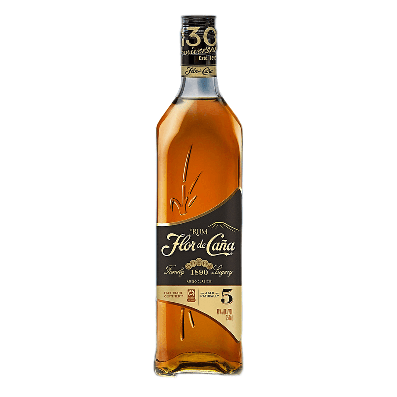 Flor De Cana 5 Year Old Anejo Clasico Rum - ForWhiskeyLovers.com