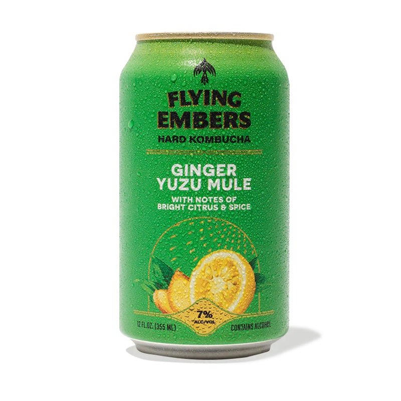 Flying Embers Ginger Yuzu Mule Hard Kombucha 6-Pack - ForWhiskeyLovers.com