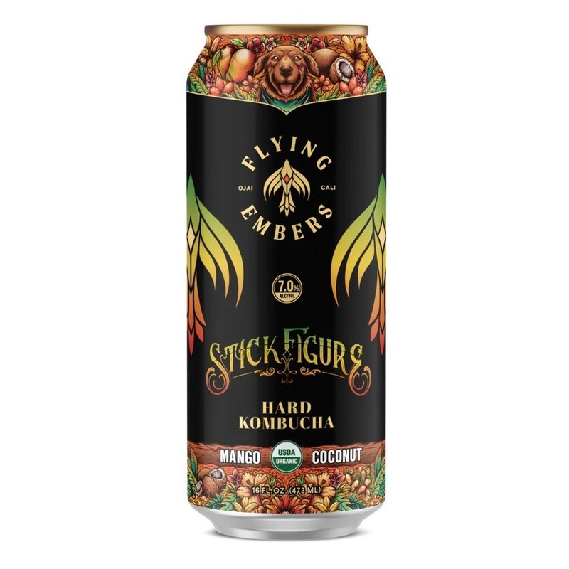 Flying Embers Mango-Coconut Hard Kombucha 12-Pack - ForWhiskeyLovers.com