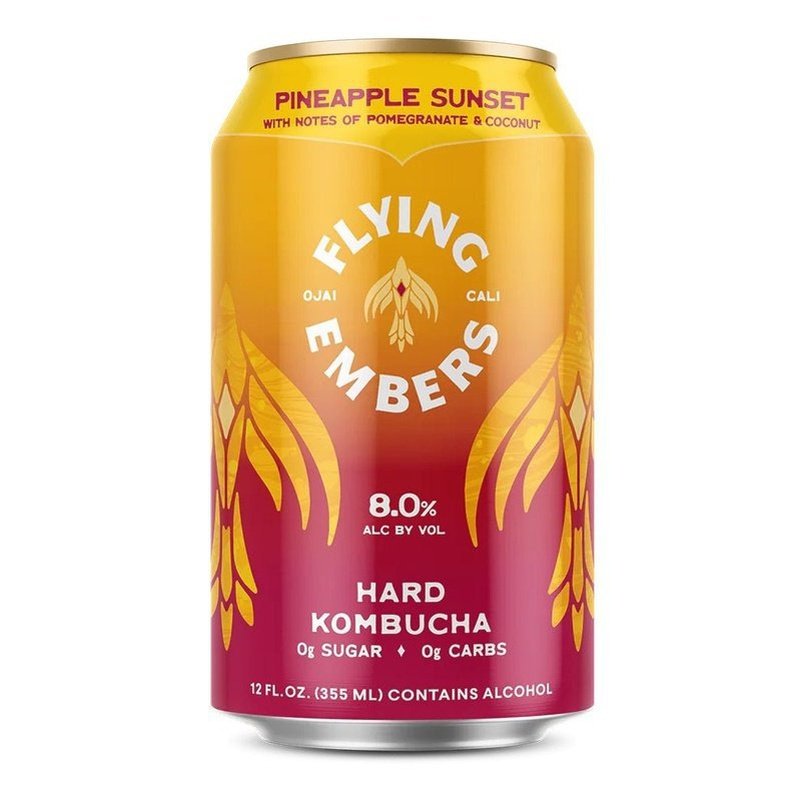 Flying Embers Pineapple Sunset Hard Kombucha 6-Pack - ForWhiskeyLovers.com