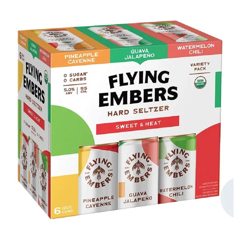 Flying Embers Sweet & Heat Hard Seltzer Variety 6-Pack - ForWhiskeyLovers.com