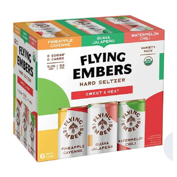 Flying Embers Sweet & Heat Hard Seltzer Variety 6-Pack - ForWhiskeyLovers.com