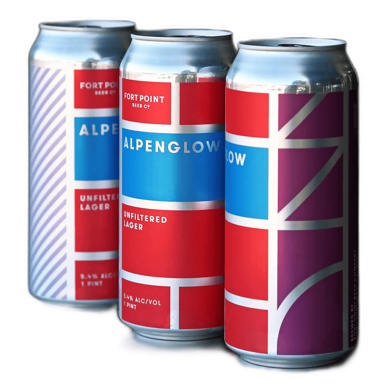 Fort Point Alpenglow Unfiltered Lager Beer 4-Pack - ForWhiskeyLovers.com