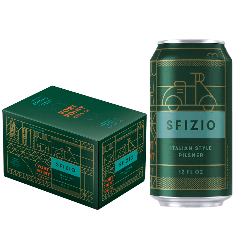 Fort Point Brewing Co. 'Sfizio Italian Pilsner" 6-Pack - ForWhiskeyLovers.com