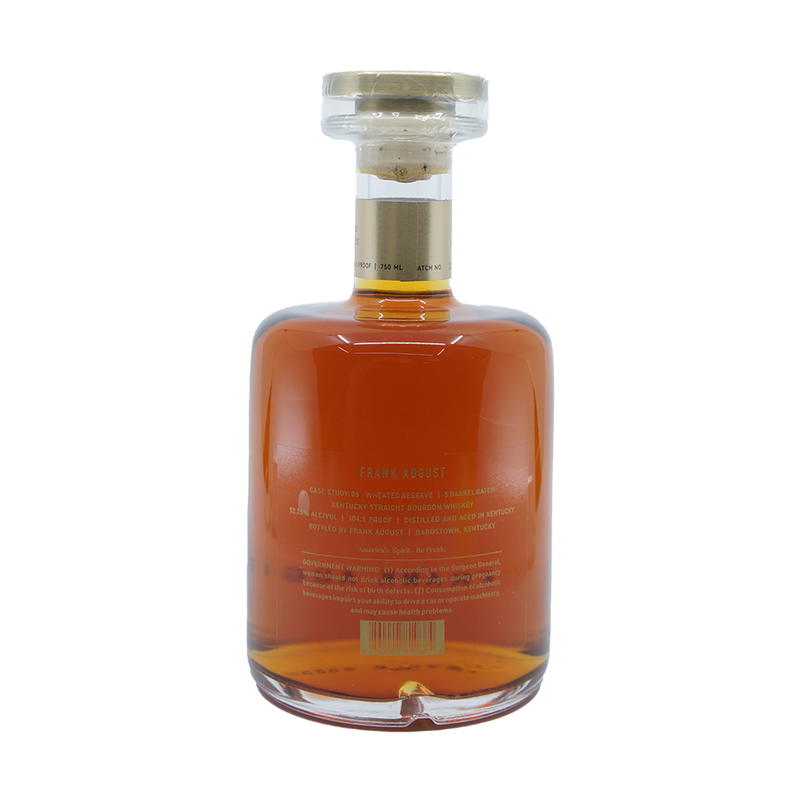 Frank August Case Study 05 Kentucky Straight Wheated Bourbon - ForWhiskeyLovers.com