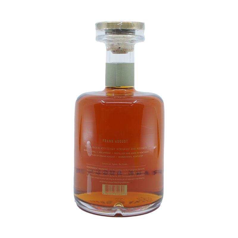 Frank August Small Batch Rye - ForWhiskeyLovers.com