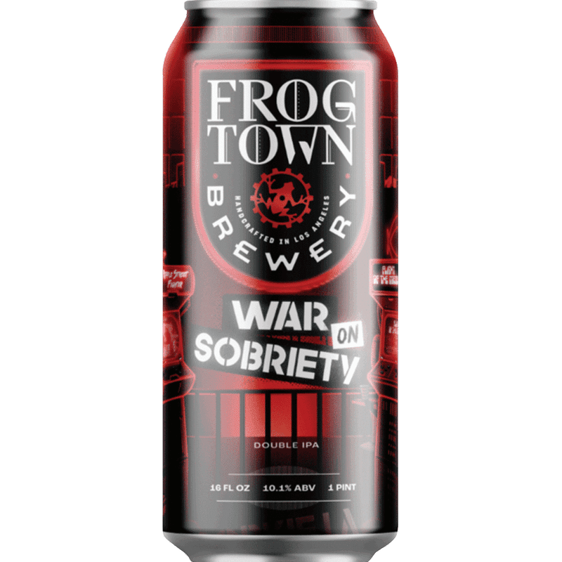 Frogtown Brewery 'War on Sobriety' DIPA Beer Single Can - ForWhiskeyLovers.com