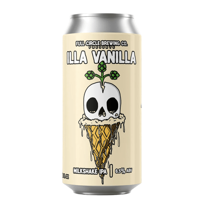 Full Circle Brewing Co. Illa Vanilla Milkshake IPA Beer 6-Pack - ForWhiskeyLovers.com
