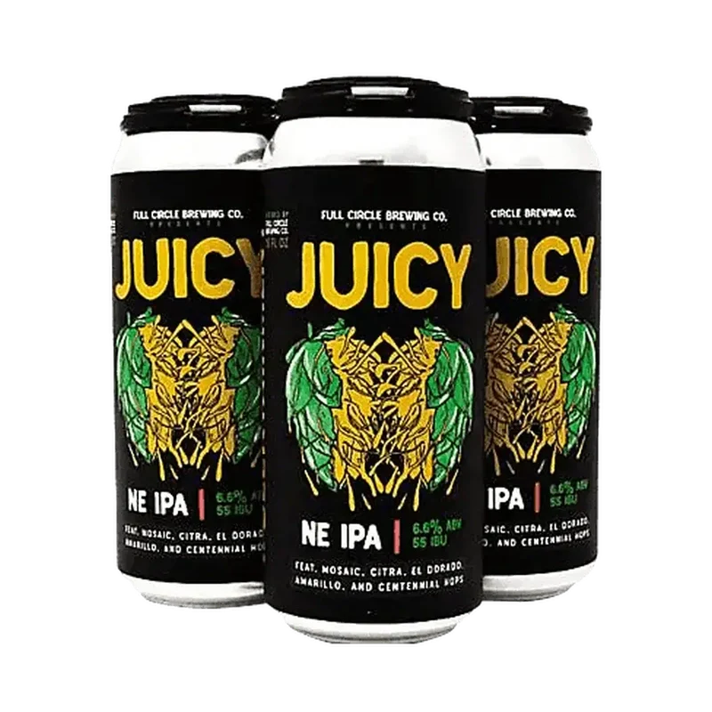 Full Circle Brewing Co. 'Juicy Hazy IPA' 4-Pack - ForWhiskeyLovers.com