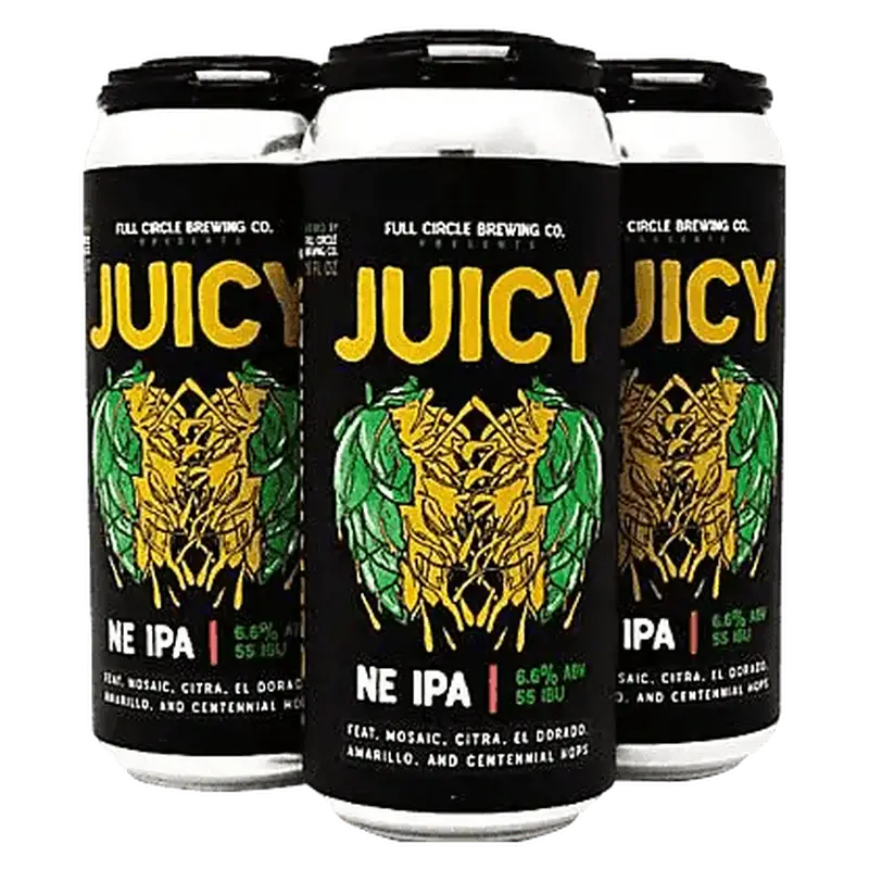 Full Circle Brewing Co. 'Juicy Hazy IPA' 4-Pack - ForWhiskeyLovers.com
