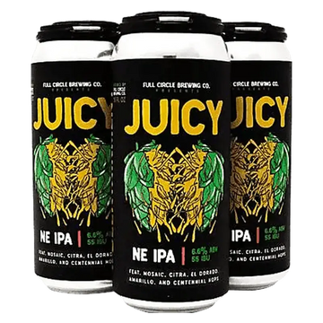 Full Circle Brewing Co. 'Juicy Hazy IPA' 4-Pack - ForWhiskeyLovers.com