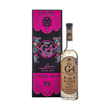 G4 Día de Muertos Añejo Tequila Black Box - ForWhiskeyLovers.com