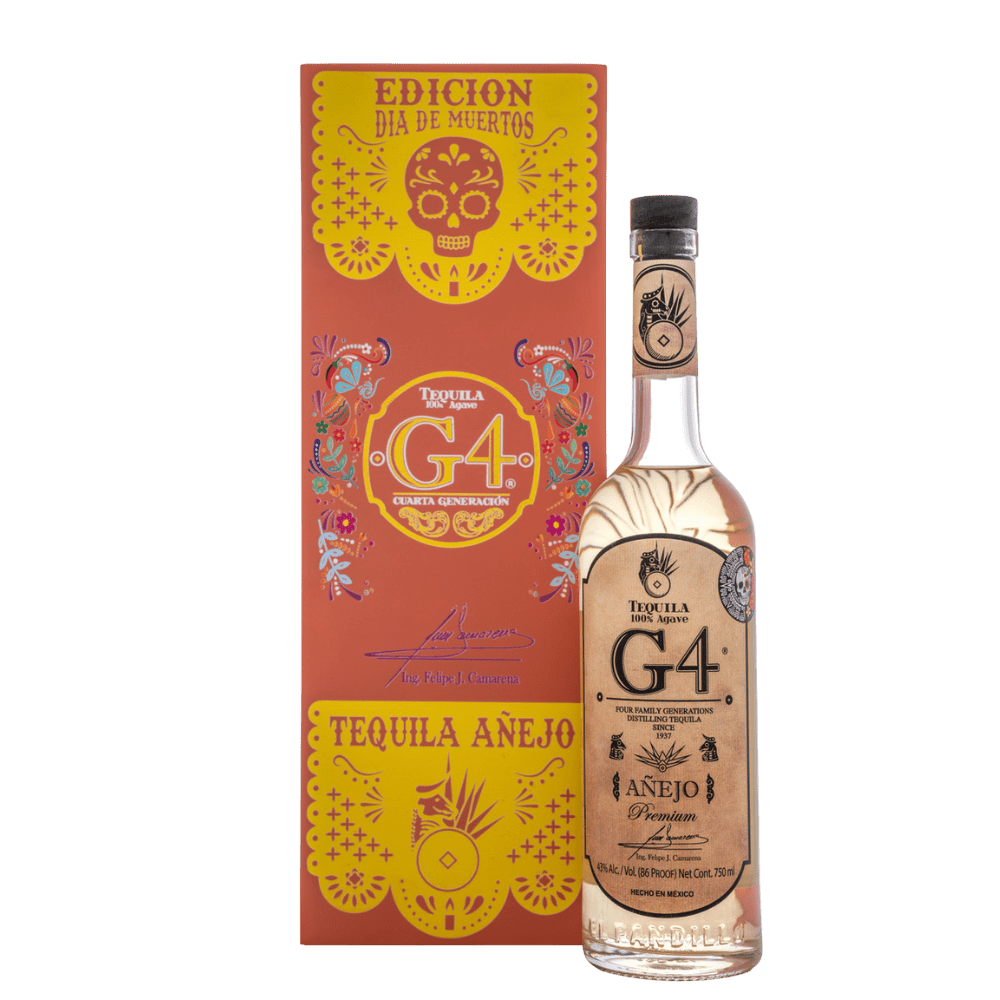 G4 Día de Muertos Añejo Tequila Orange Box - LoveScotch.com